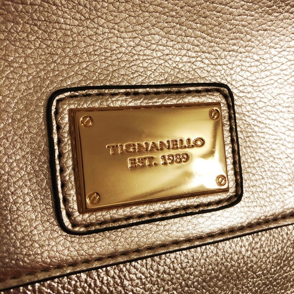 Genuine pebble leather Tignanello Bag NEW - Picture 4 of 8